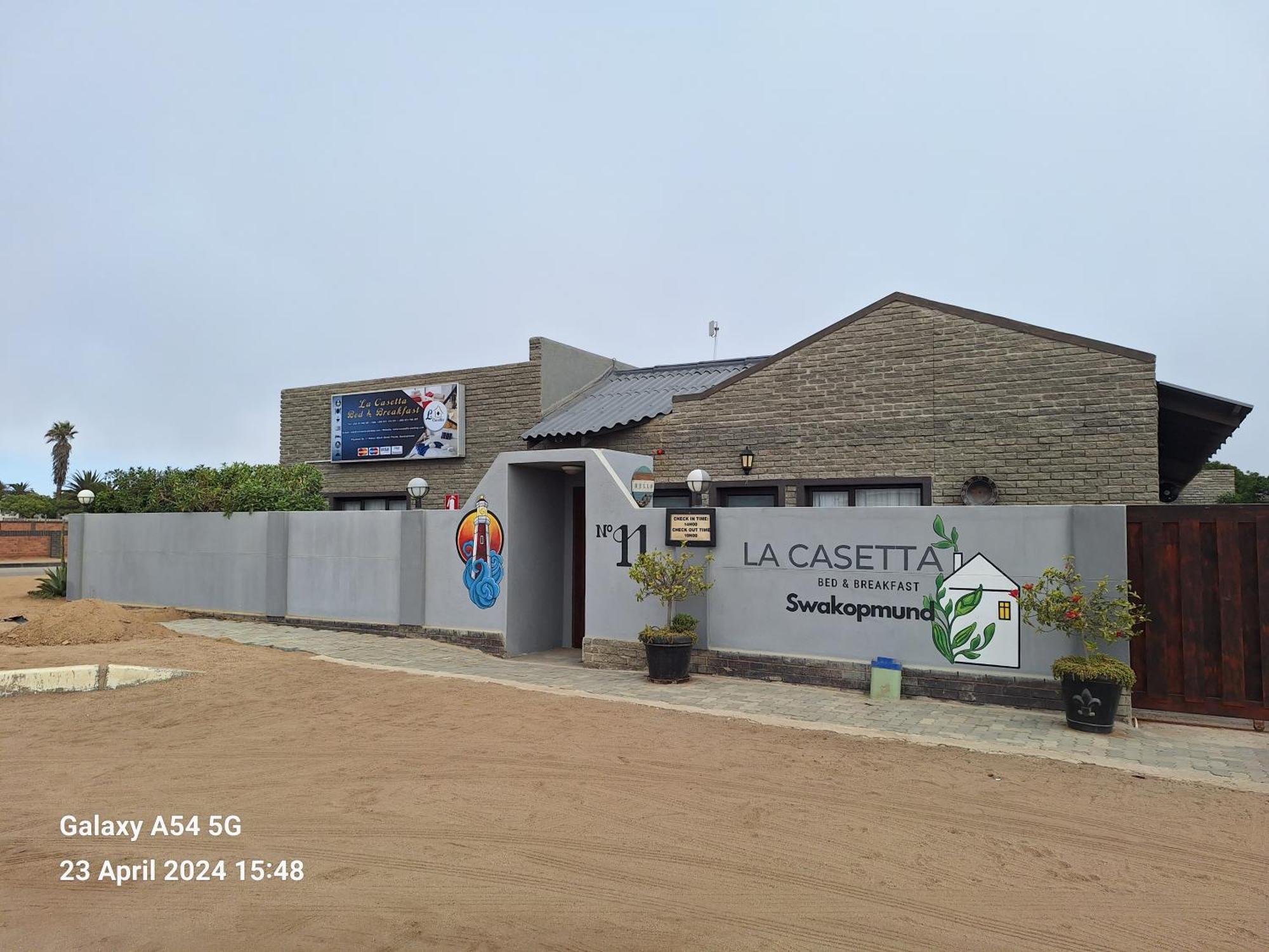 La Casetta Bed & Breakfast Swakopmund Exteriör bild